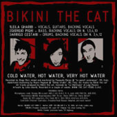 BIKINI THE CAT Cold Water Hot Water Very Hot Water